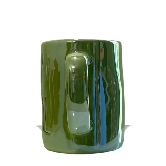 Rae Dunn Mug Cup "Creep It Real" Irredesent Green Halloween Party Ceramic New - Picture 4 of 6